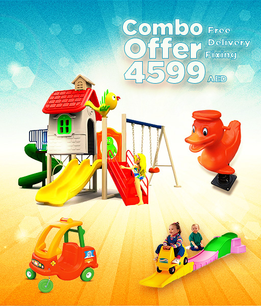 Kids Outdoor Playground Combo Offer (Free Delivery & Fixing)