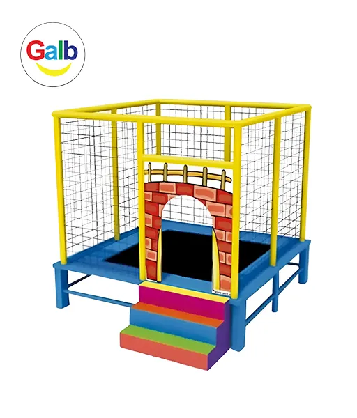 Bridge Theme Square Trampoline (250x250x200cm) – Galb Toys UAE
