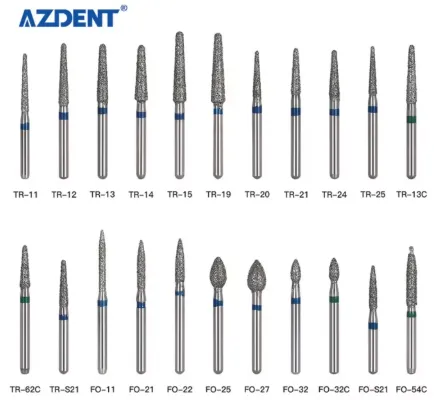 Diamond Bur & Round Bur Azdent Two Layer
