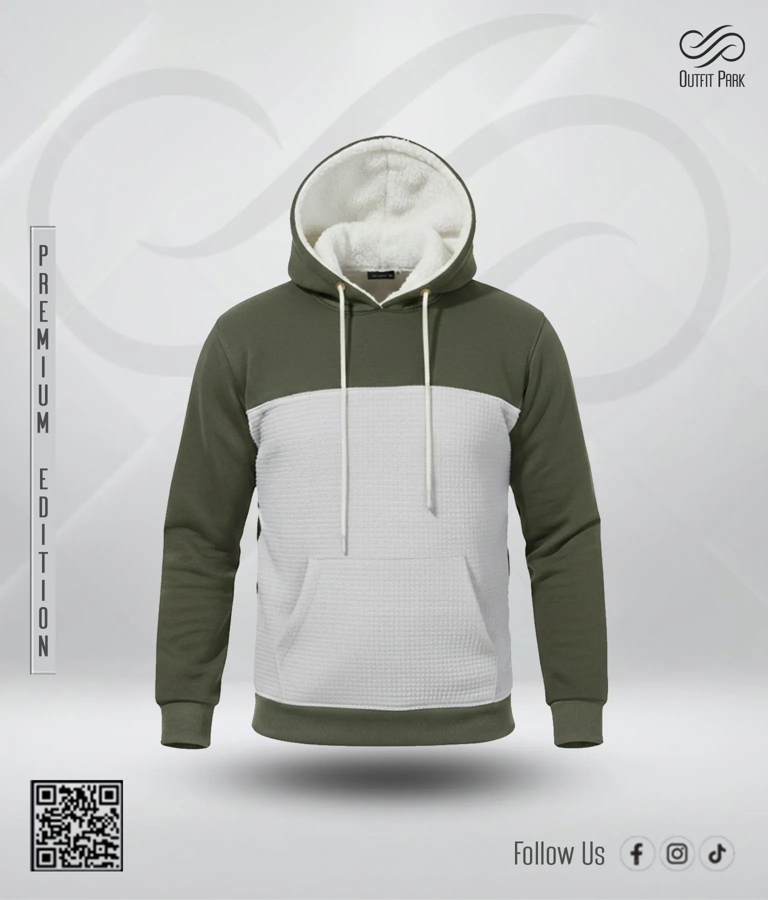 Urban Trend Hoodie – Men’s Edition (Olive)