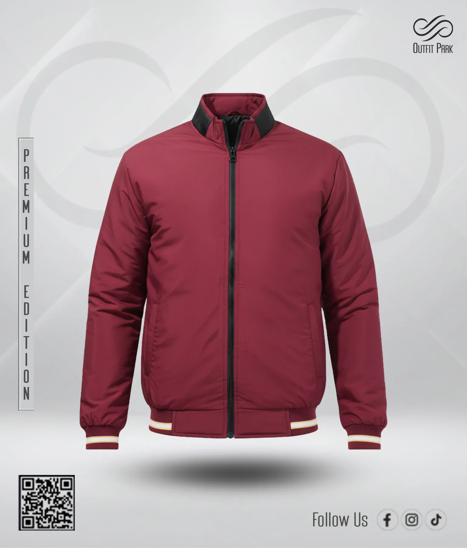 Imported Men's Premium Winter Jacket – (Maroon)