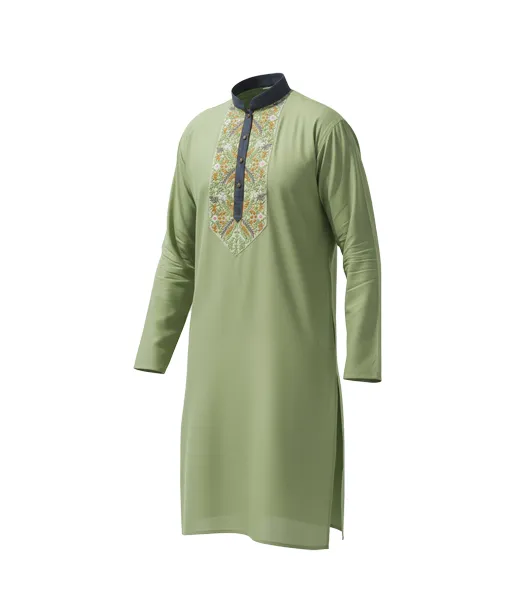 Men's Sage Green Festive Panjabi
