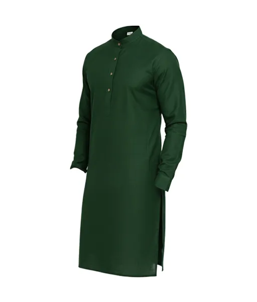 Men's Dark Green Panjabi