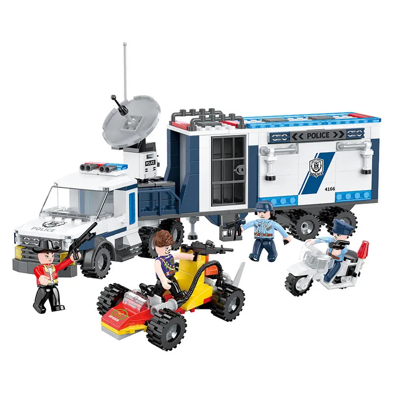COGO 406 PCS Police Mobile Command System DIY Building Blocks