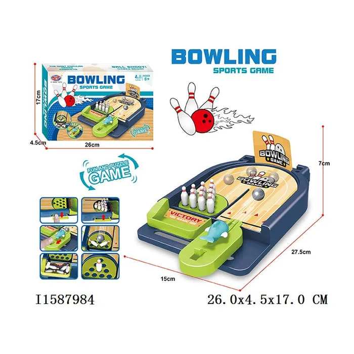 Mini Bowling Game Tabletop Game Set for Kids