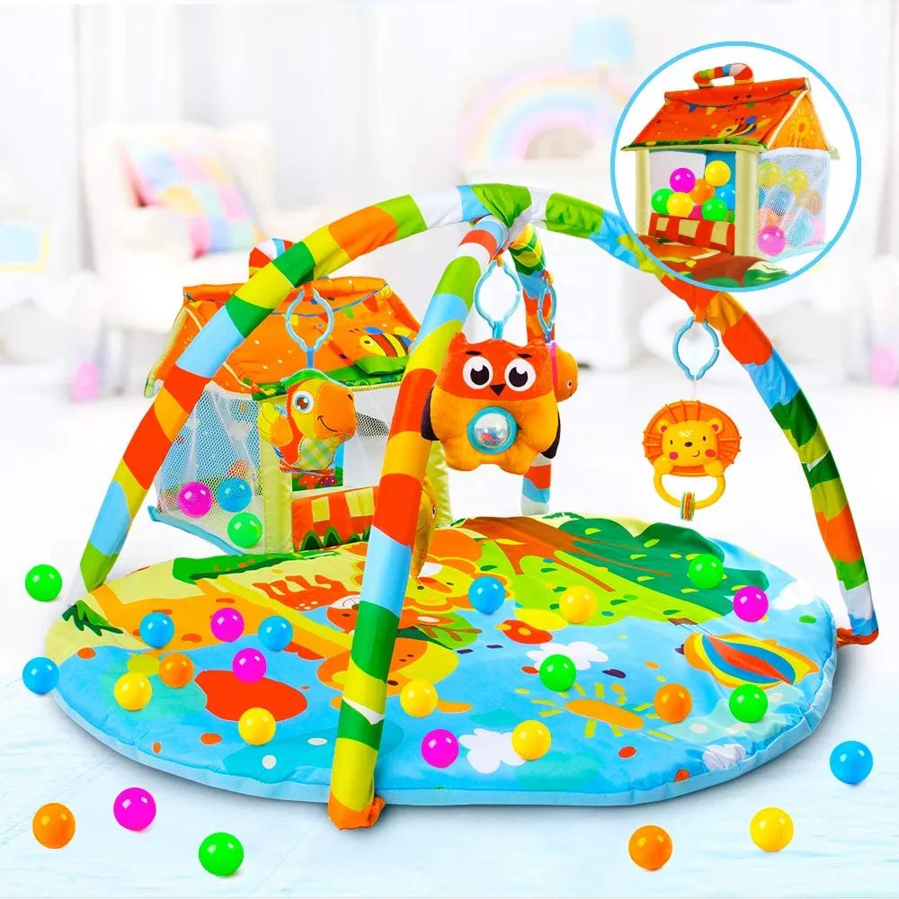 Infant Deluxe Activity Pit – Kick & Play Baby Gym Mat