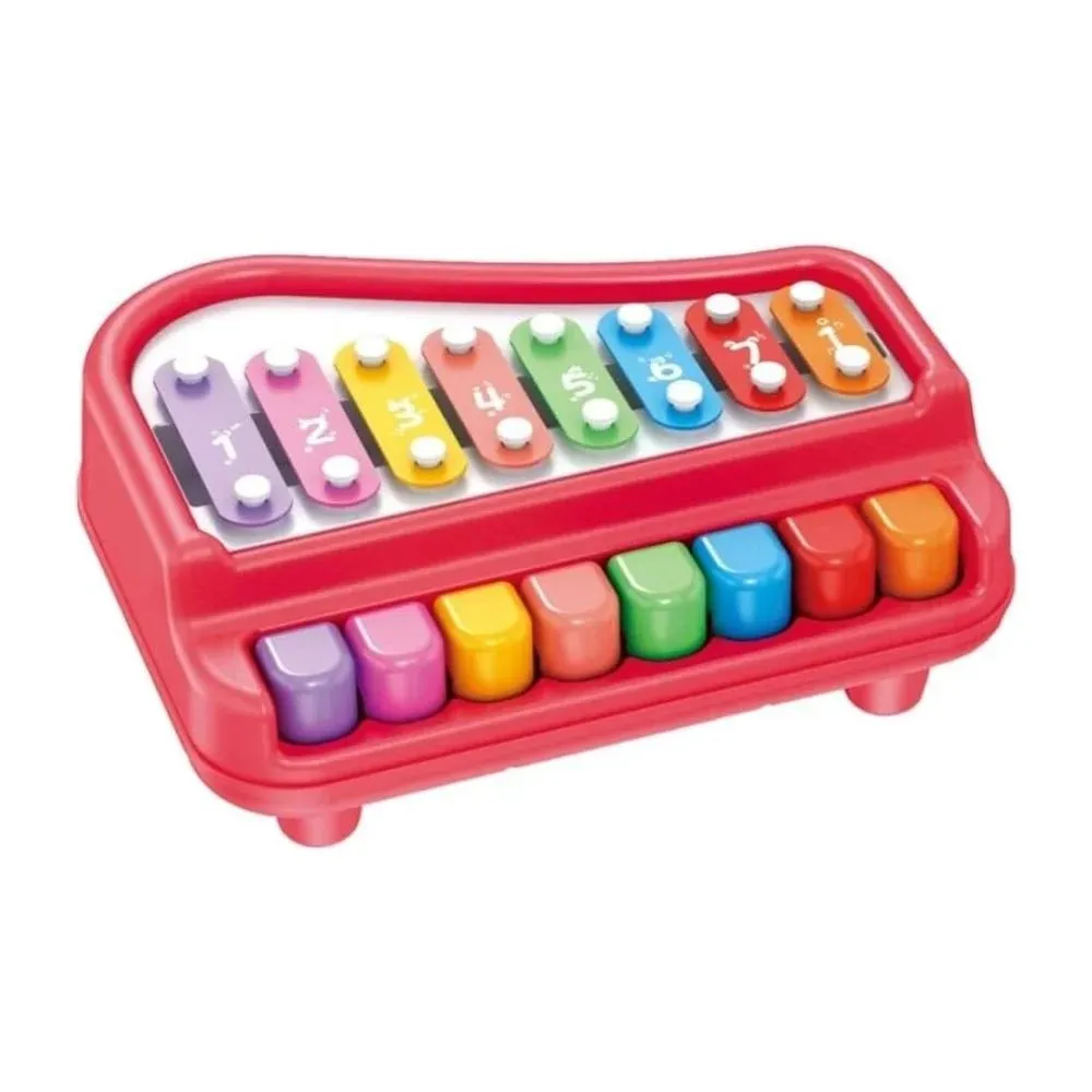Huanger Kids Piano Xylophone – 8 Keys Musical Toy with Sticks
