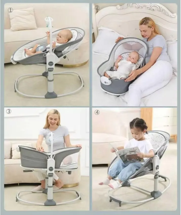 Mastela 6-in-1 Bassinet Rocker Deluxe – Multi-Functional Baby Comfort Station