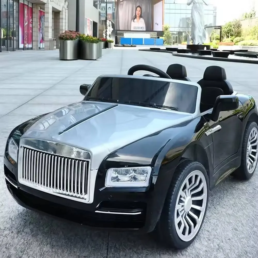 Rolls Royce luxury Double Door Kids Ride-On Car | Remote Control & MP3 ( Black )