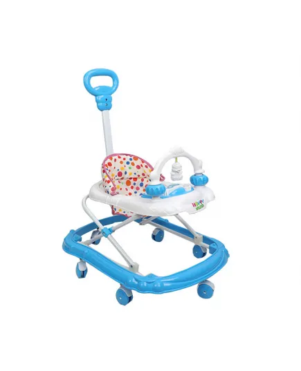 Happy Walker – Cyan Blue & White Baby Walker for Toddlers