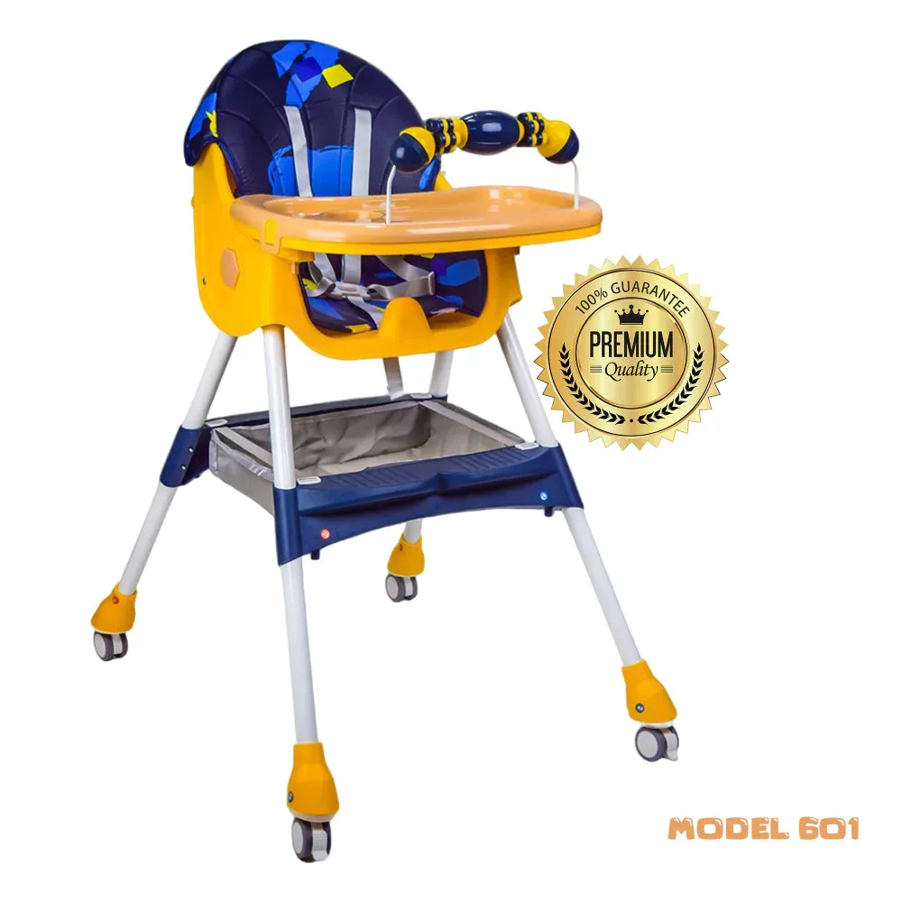 3-in-1 Foldable Baby Feeding High Chair – Multi-Function, Color Options