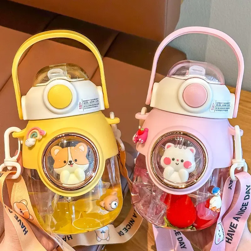A1-SPACE CAPSUL Kawaii Cute Cartoon 820ml Water Bottle