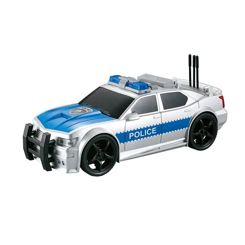 1:20 Friction Police Car Toy for Kids with Light & Sound