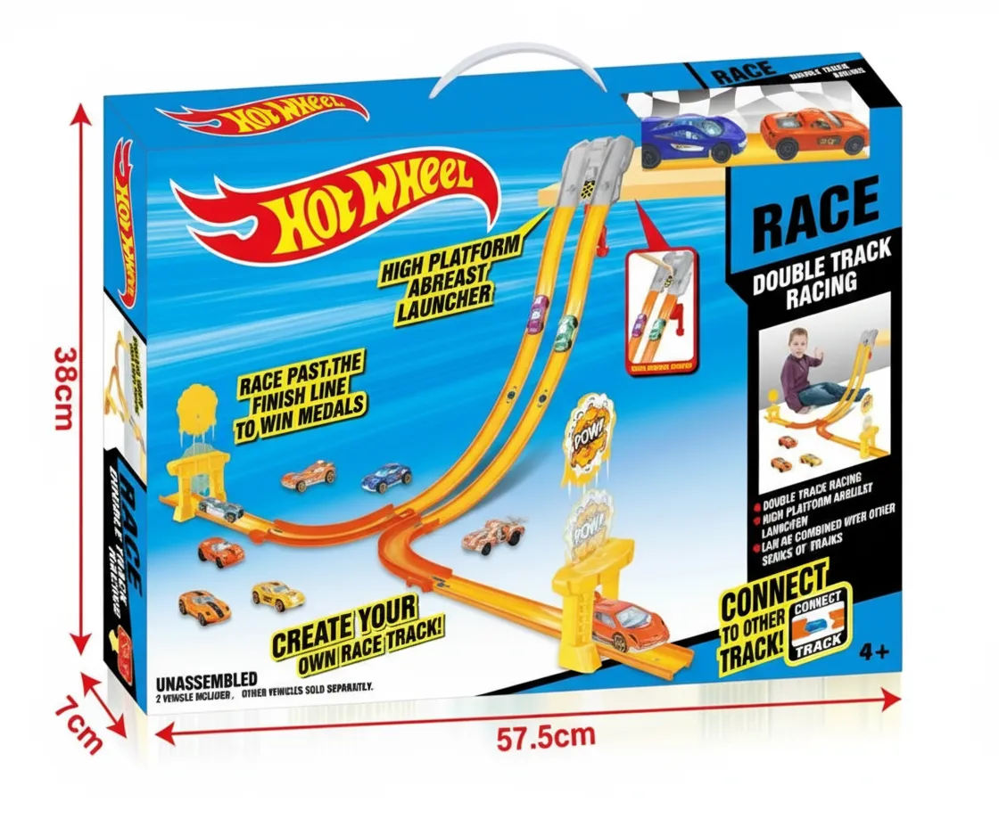 Lanzadora de Carros Hot Wheels Conect – Jockos Toys 3304 | Racing Track Launcher Set