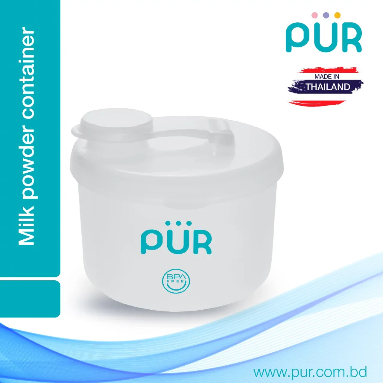 PUR Milk Powder Container (3 Compartments) – 6401 | BPA-Free