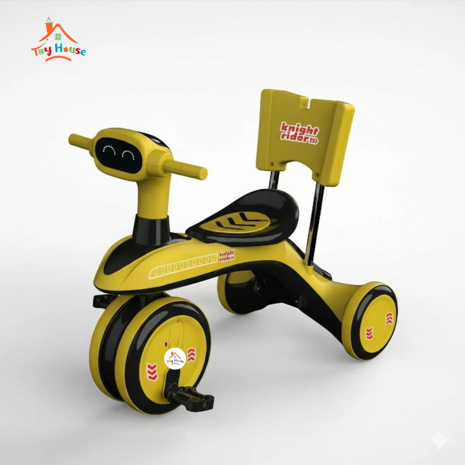 Redbee Booster Knight Rider Tricycle for Kids – Yellow