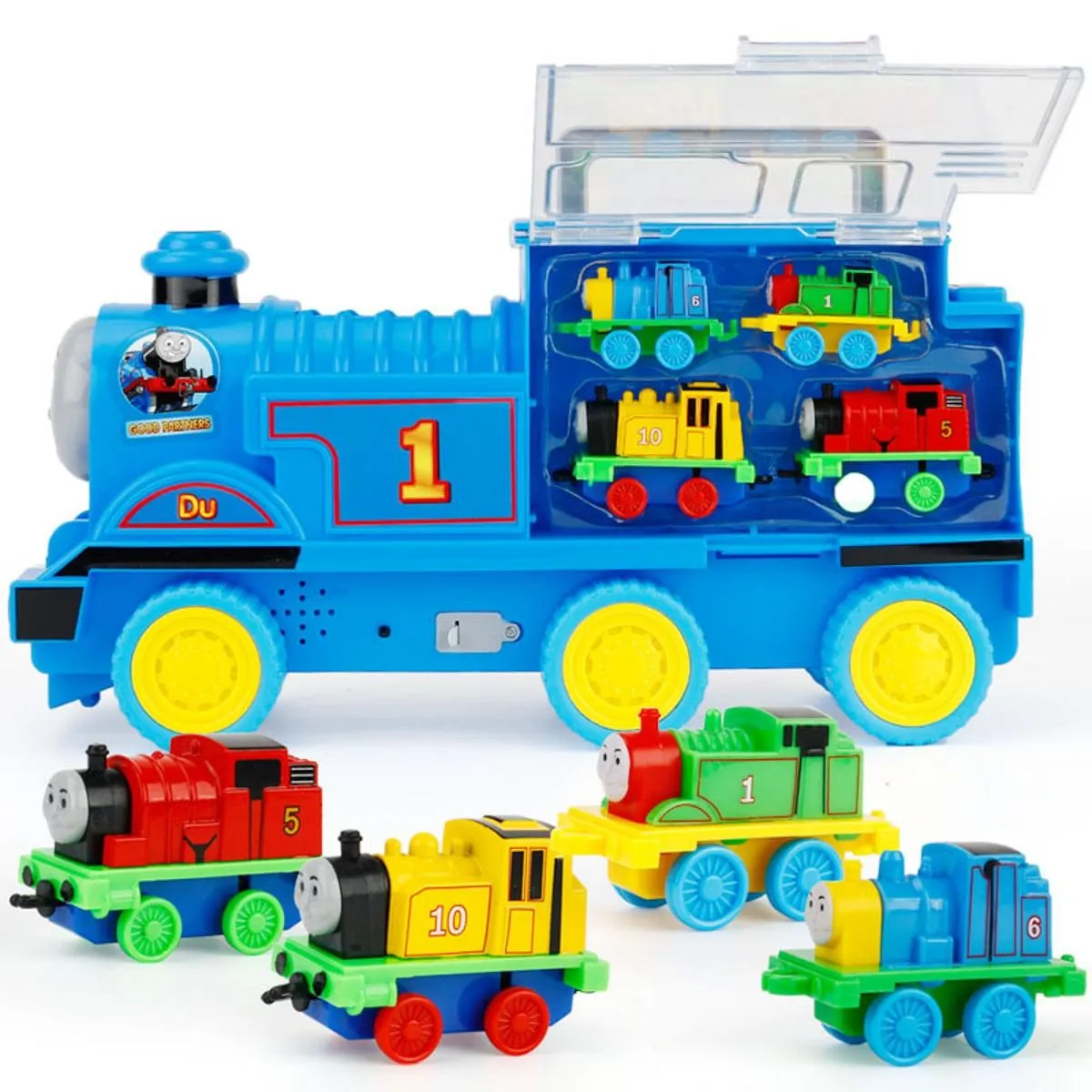 Thomas & Friends Pull-Back Train Set with Storage – 5 pcs