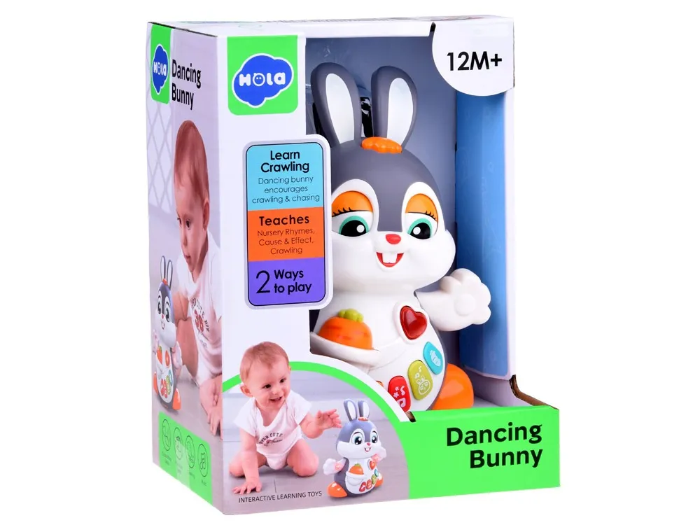 Light & Music Rocking Rabbit Toy – Educational Electric Bunny