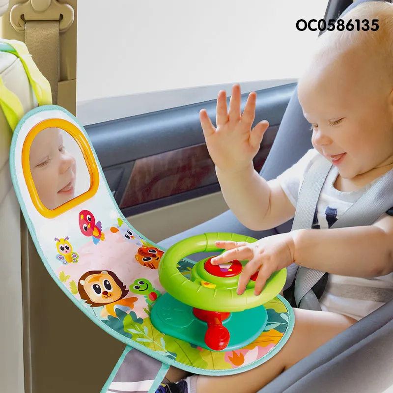 Baby Kids Electric Simulation Steering Wheel Toy with Light & Music