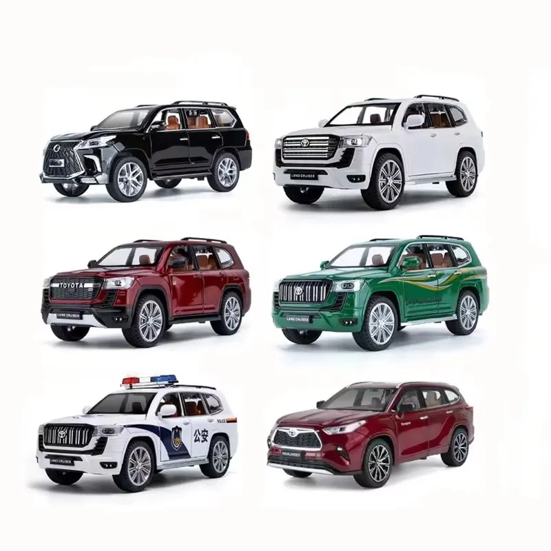 1:24 Die-Cast Alloy SUV Model Car with Sound & Light - 1 pcs