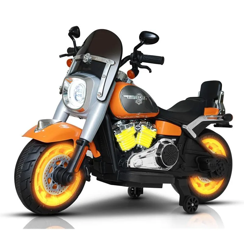 Baby Royal Enfield Electric Kids Motorbike – 12V Ride-On Toy ( Orange )
