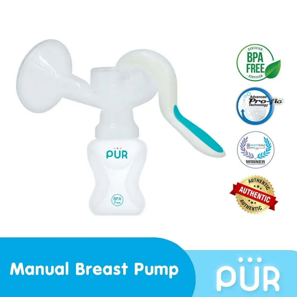 PUR Manual Breast Pump – Comfortable & Efficient Milk Expression (6206)