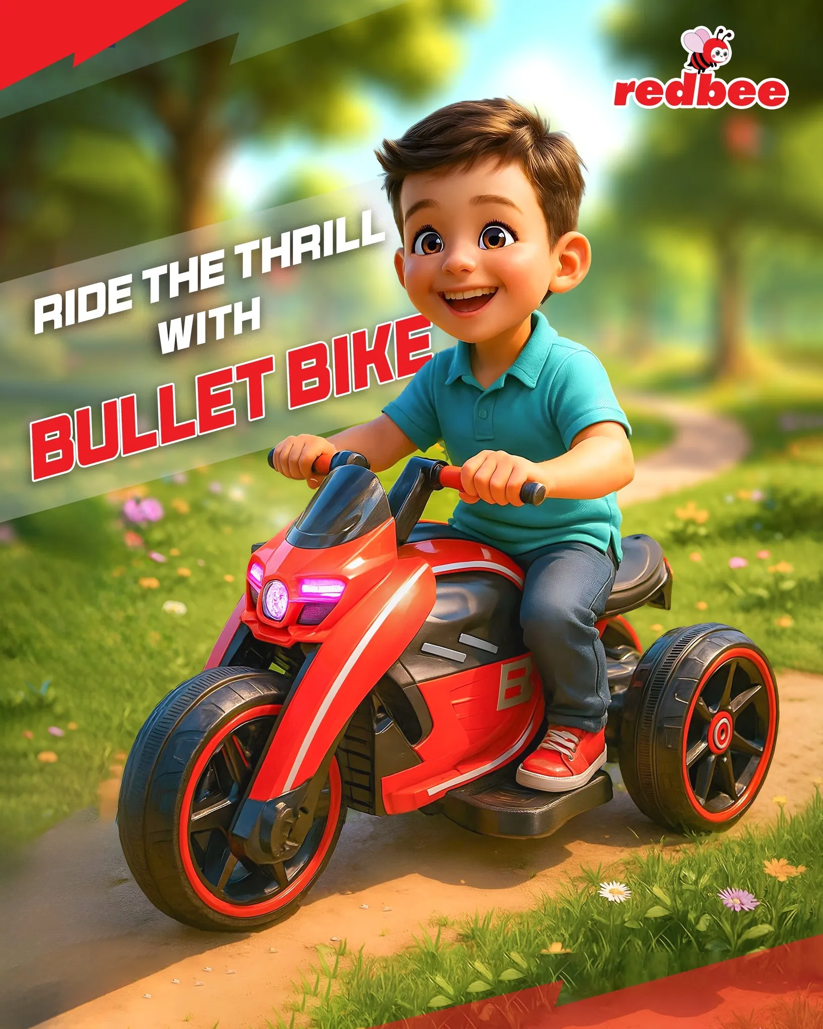 Walton Redbee Baby Bike 2025 Model | Kids Electric Motorcycle