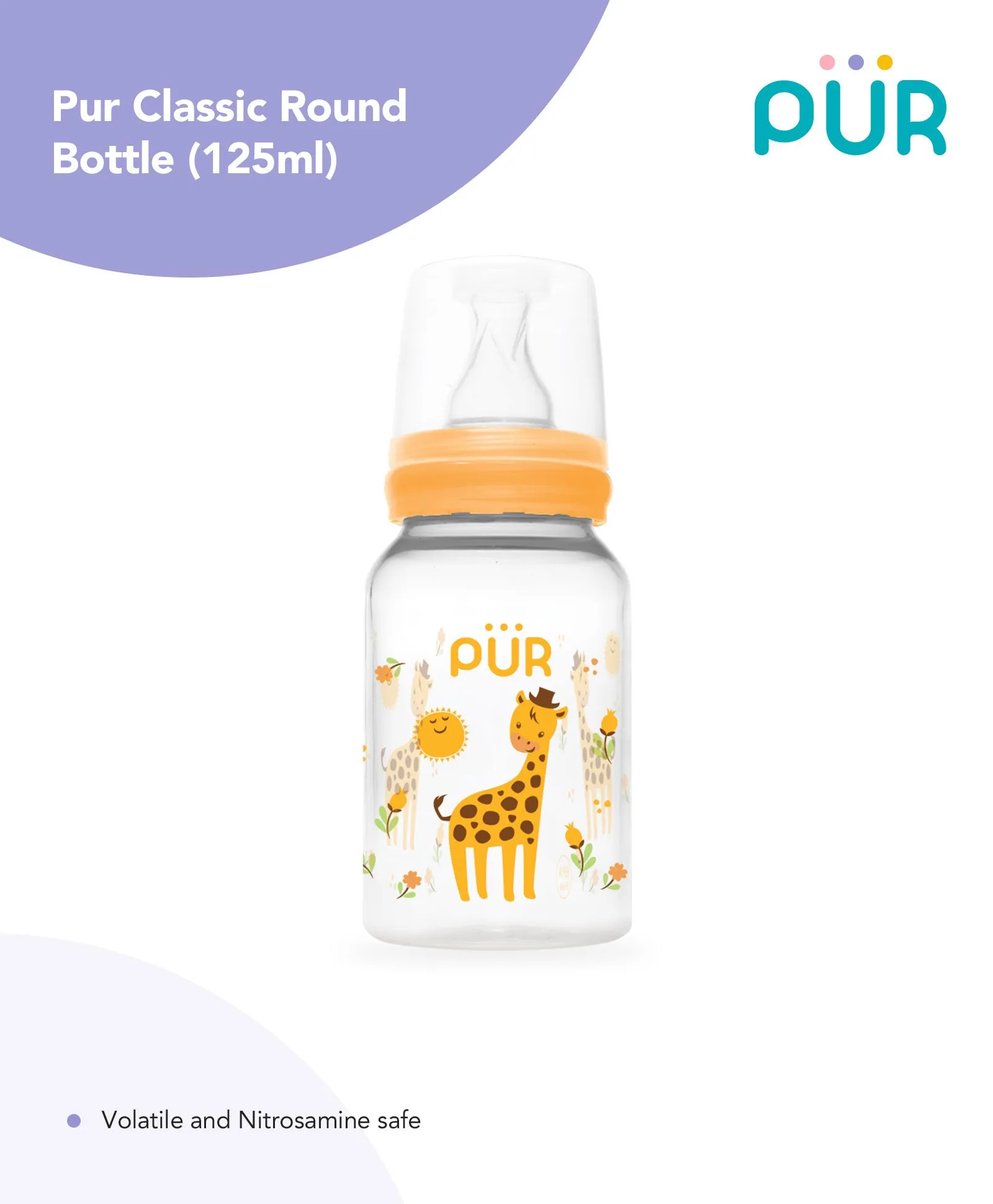 Pur Feeding Bottle 4oz./125ml. – (9012)