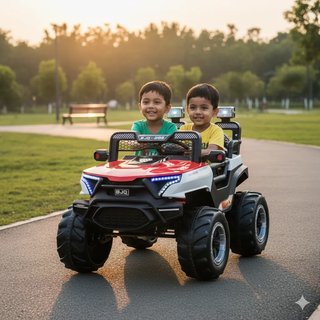 Kids Big Electric Ride-On Tractor Car BJQ008 with Remote Control Eva 12V ( Red )