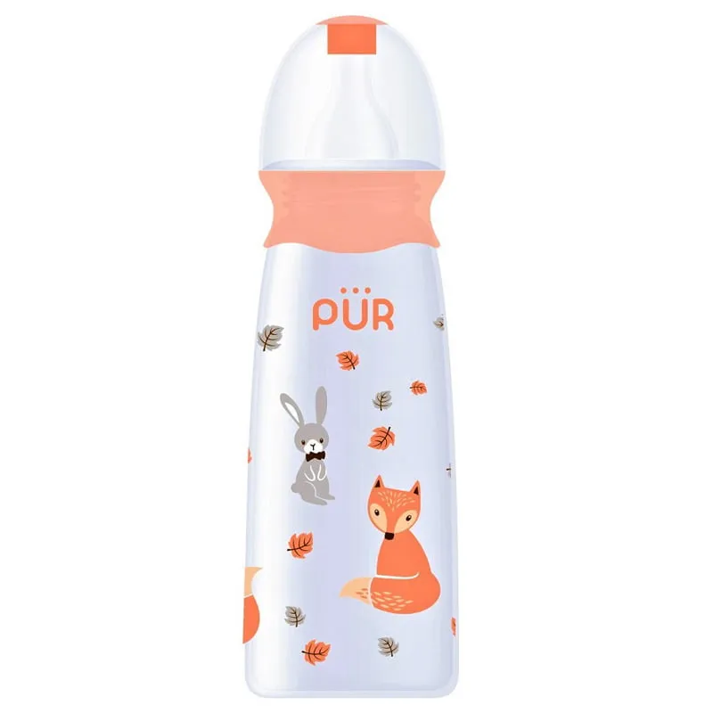 Pur 8oz/240ml Classy Feeding Bottle – BPA-Free & Soft Silicone Nipple