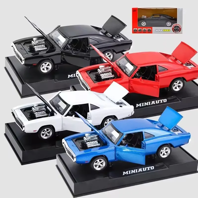 1:32 Dodge Charger 1970 Diecast Metal Model Car – Pullback Toy