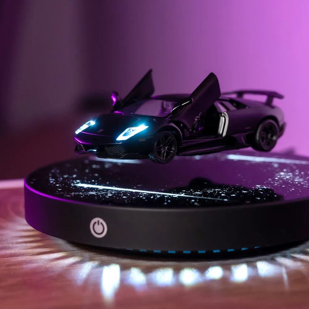 Magic Magnetic Floating Diecast Car (1:36 Scale, LED Light, Customizable Logo)