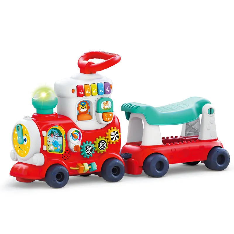 Hola Kids 4-in-1 Musical Baby Walker – Pull, Push & Electric Ride-On Toy