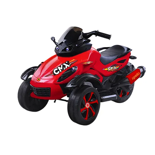 Captain CMX 12V Battery Ride-On Quad Bike for Kids – Red