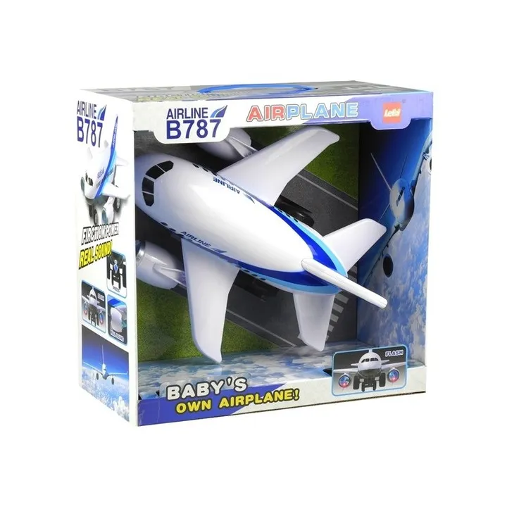 Friction Boeing 787 Plane Toy with Light & Sound – 33cm