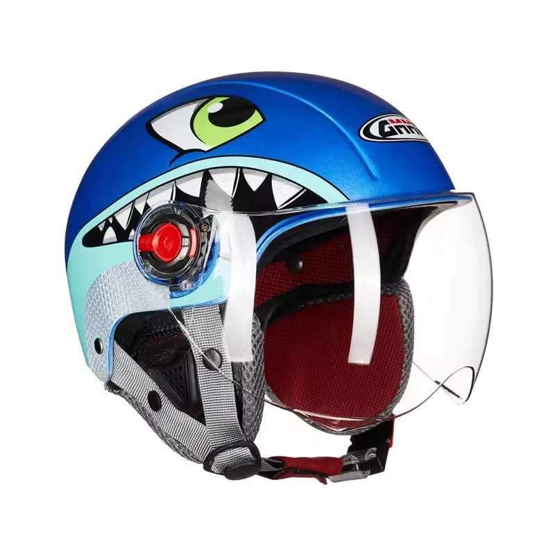 ABS Shark Children 3/4 Half Face Motorbike Motorcycle Helmet for Kids