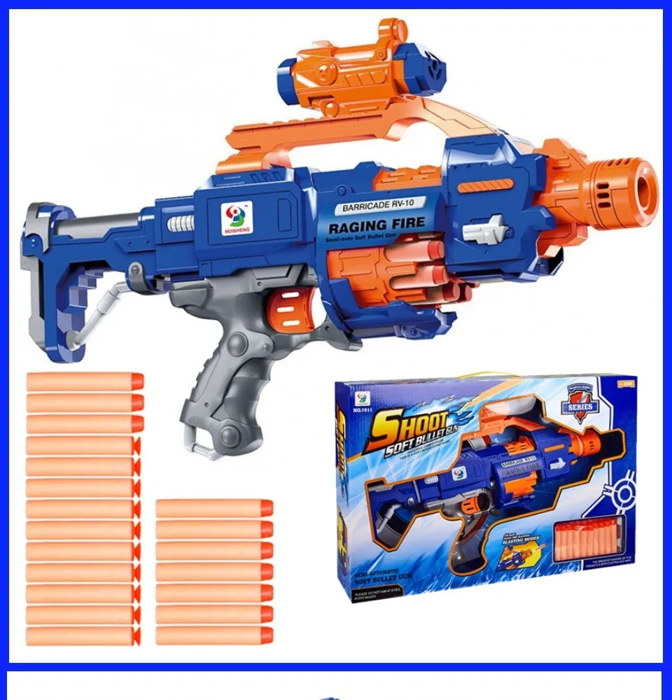 Dynamax RV-10 Semi-Auto Soft Bullet Gun – 20 Dart Blaster