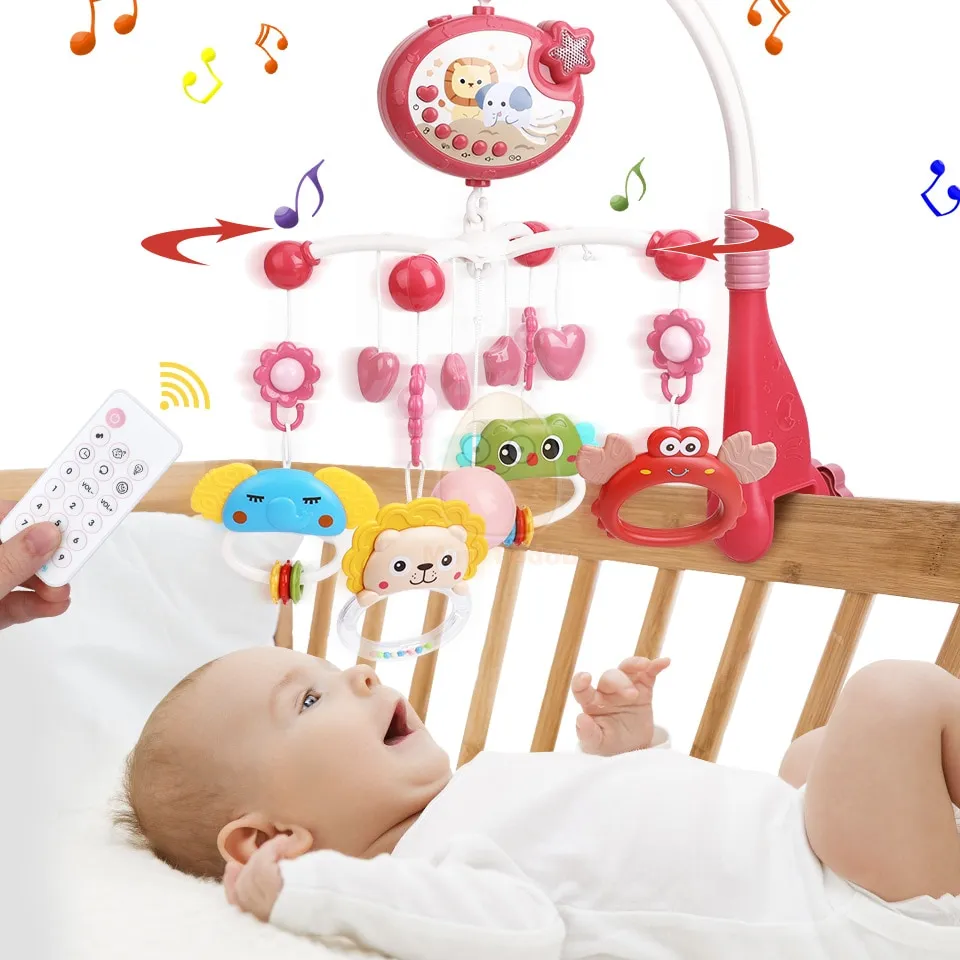 Remote Control Baby Projection Night Light – Multifunction Crib Mobile Toy