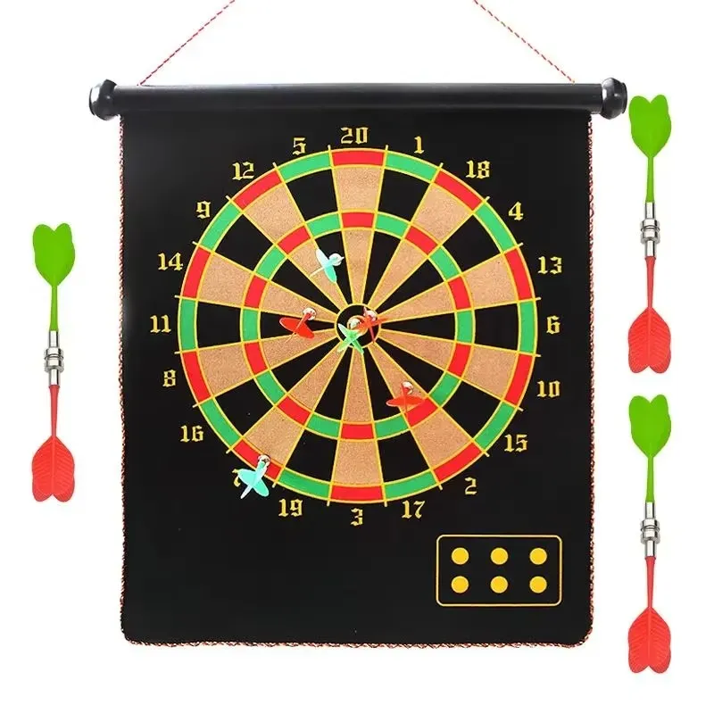 Magnetic Double-Sided Dart Board Game Set with Safe Darts – Indoor & Outdoor