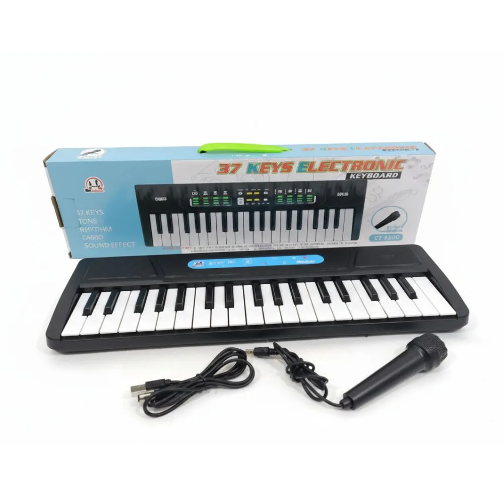 37-Key Multifunctional Electronic Keyboard with Mic & USB