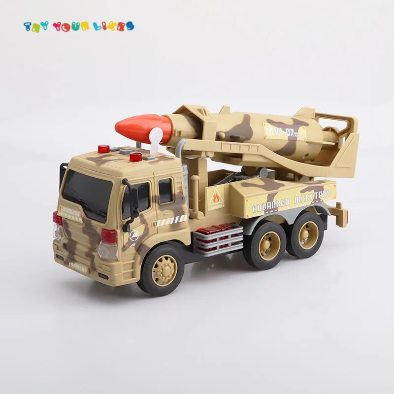 1/16 Plastic Military Friction Truck – Durable Kids Toy Vehicle