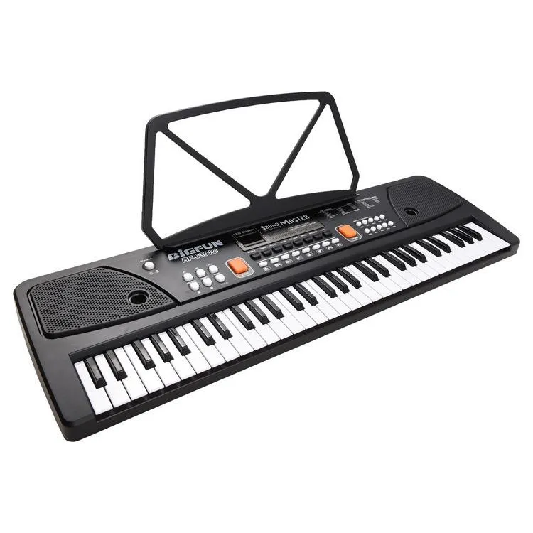 BIGFUN 61 Keys Electronic Organ with Microphone & USB – Rechargeable