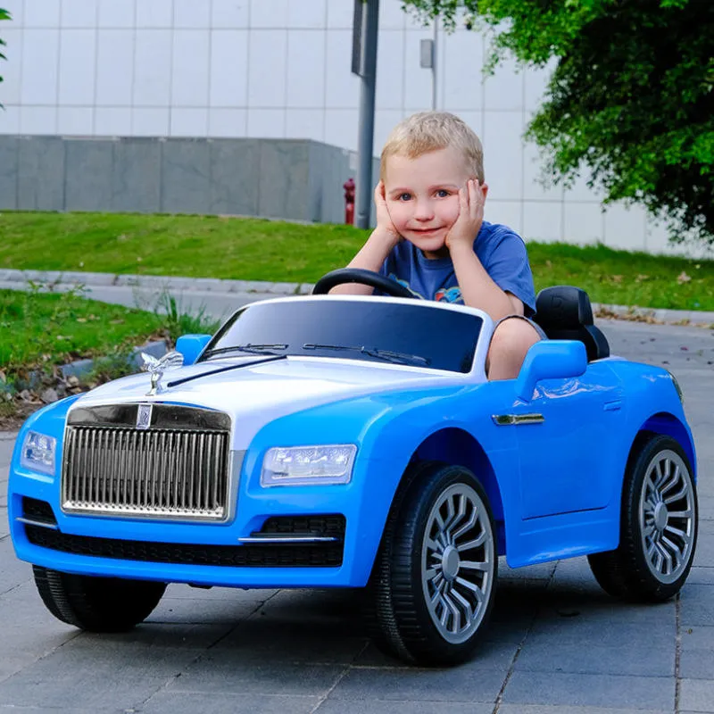 Rolls Royce luxury Double Door Kids Ride-On Car | Remote Control & MP3 ( Blue )