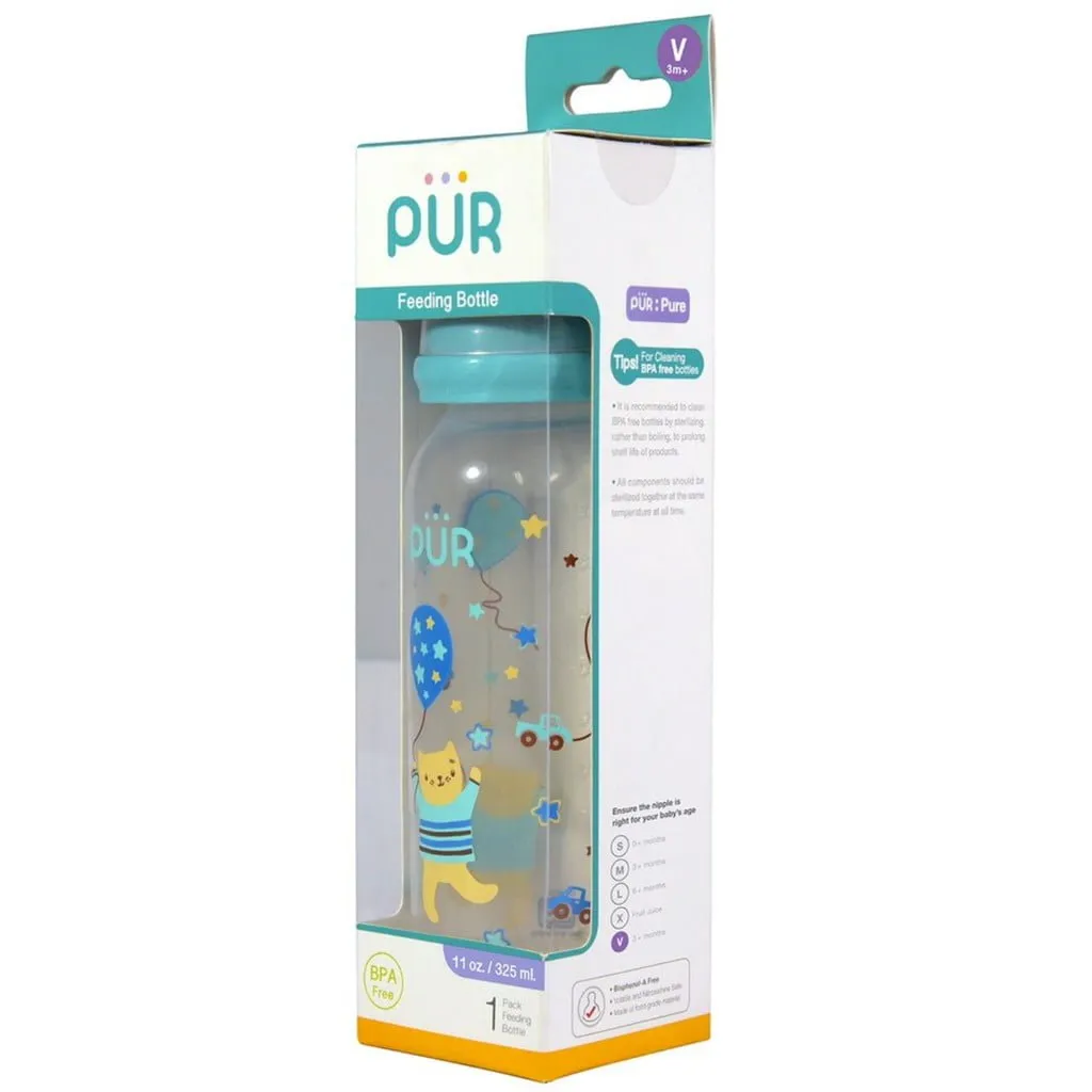 Pur Feeding Bottle 11oz/300ml – BPA-Free Baby Milk Bottle (9017)