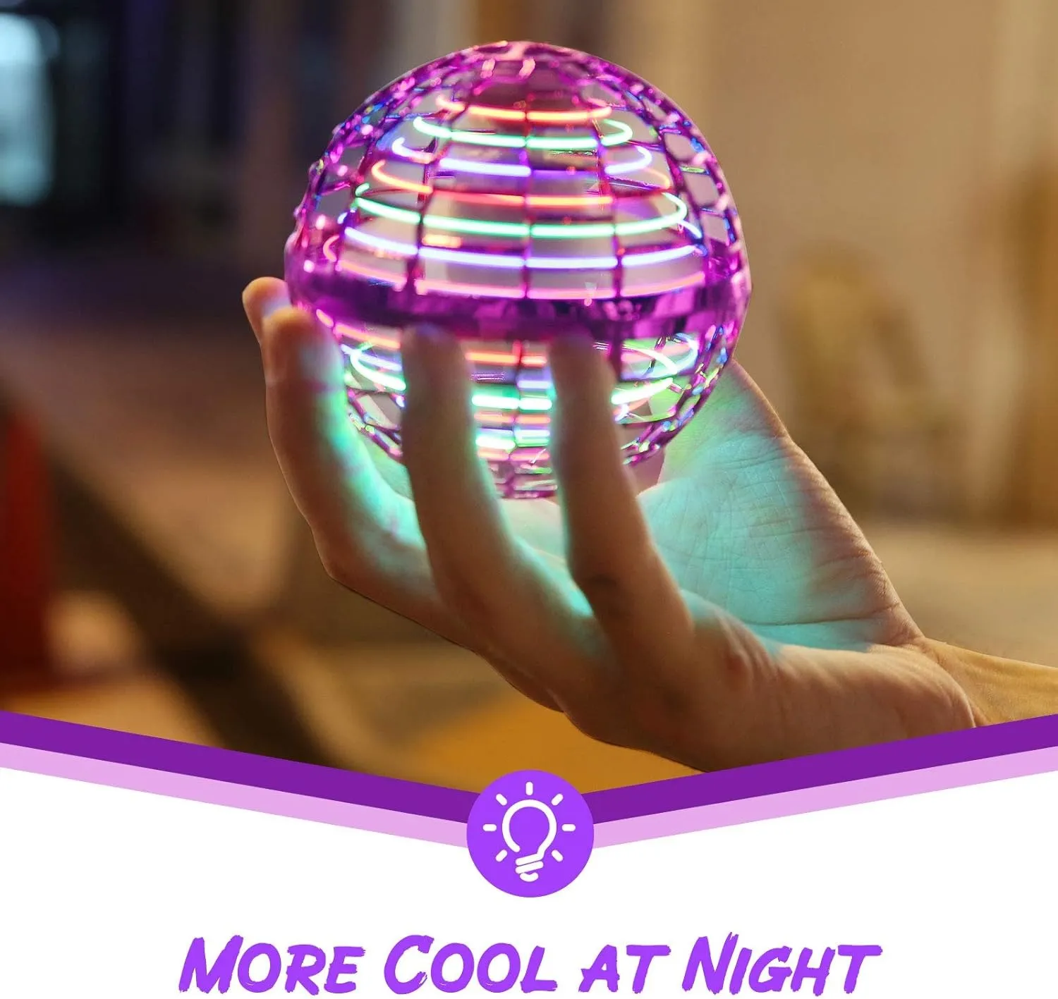 Magic Spinner – Boomerang Hover Ball with LED Lights