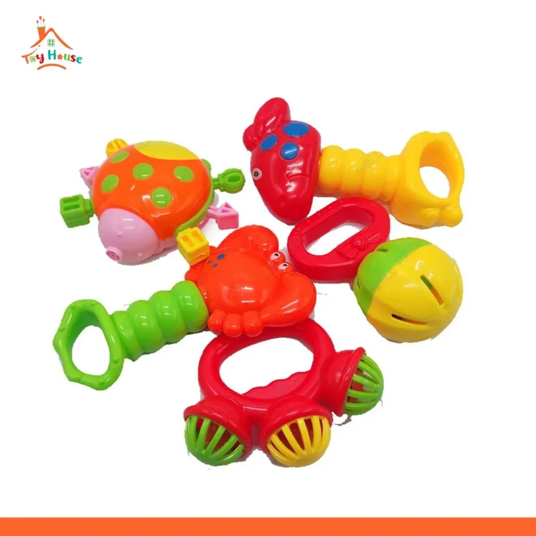 Funny Little toy Baby Play Plastic Toy JHUNJHUNI Set-5pcs