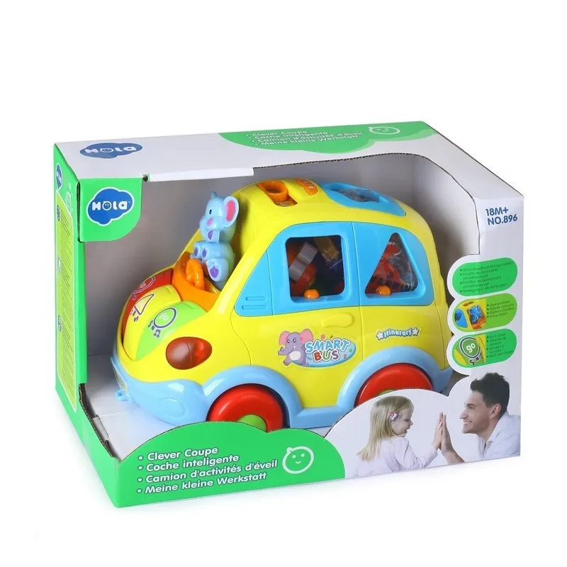 Hola 896 Clever Coupe Educational Car Toy – Light, Music & Shape Sorter