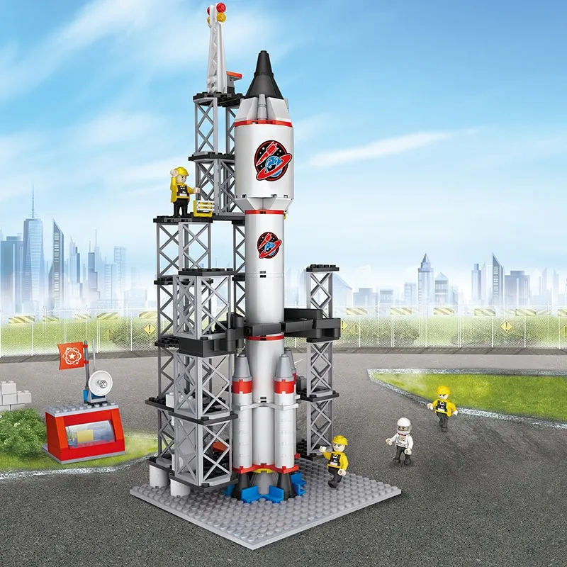 COGO 309 PCS Rocket Space Building Blocks Set with Figures for Kids