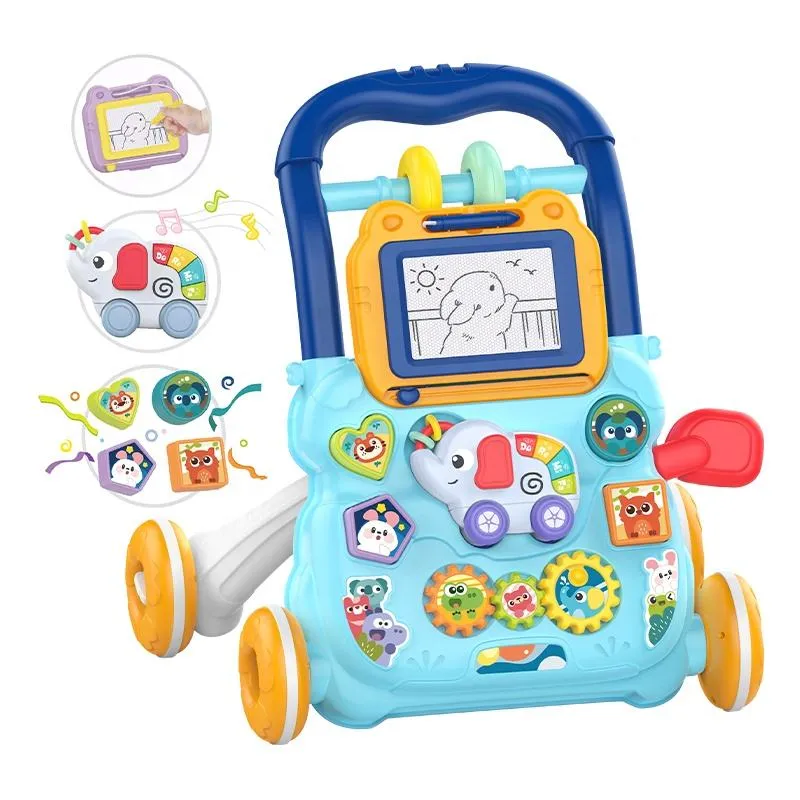 Huanger Multifunction elephant Baby Walker with Music & Activity Toys