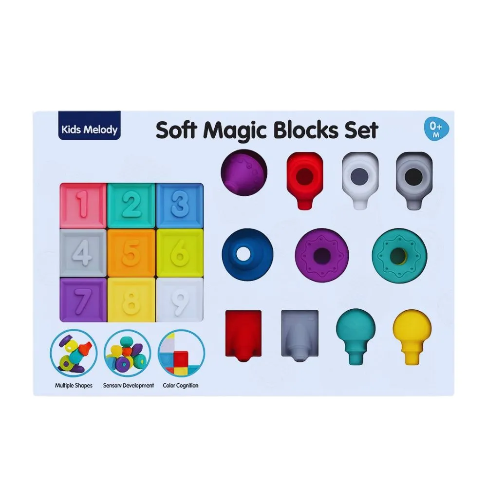 Soft Magic Block Set – Creative & Safe Building Toys for Kids